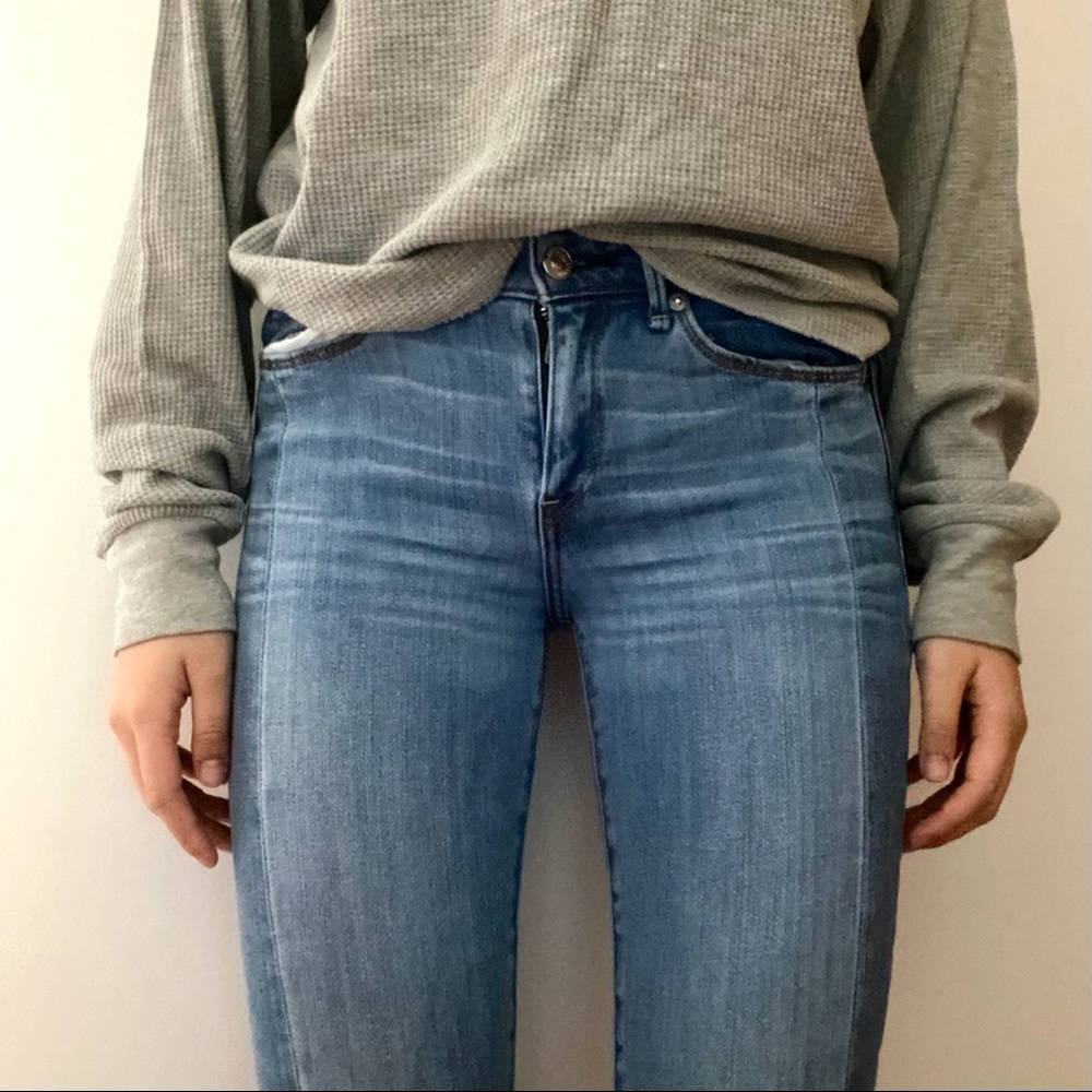Abercrombie and Fitch Two Tone Skinny Jeans